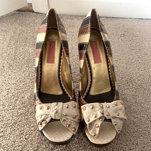 Betsy Johnson open toe heels